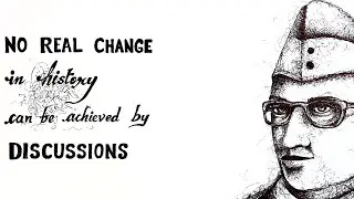 Netaji | Subhash Chandra Bose | Portrait | Freehand Pen Drawing | Scribbling  | Amit Sir