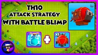 Best TH10 (Town Hall 10) Battle Blimp + 3 Clone Spell Attack Strategy | th10 attack strategy | coc
