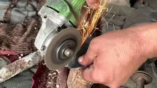 Making a big knife out of strong iron