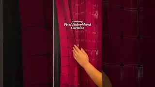 Introducing Pixel Embroidered Curtains#embroidered #homedecor #curtains #homedecorindia #urbanspace