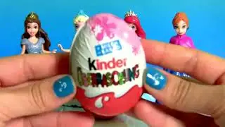 Disney Princess Surprise Kinder Eggs Disney Frozen Anna Elsa Mermaid Ariel and B