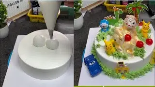 Monkey Cake &ndash; Cute and Full of Fun! 🐵🎂😍/Cake Decorating #24