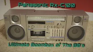 Rare 1982 Panasonic Rx-C100 Boombox Showcasing