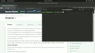 #hackerrank#competetiveprogramming#kangarooproblem in problem solving  with python