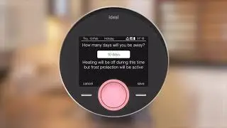 Setting Holiday Mode in Ideal Heating Halo Combi