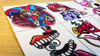 THE AMAZING DIGITAL CIRCUS: Characters Drawing Tutorial 2024 | Cute Art Adventures