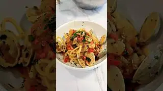 Spaghetti RED Clam Sauce Recipe #youtubefood #recipes