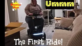 And…. We Ride? Two laps and a Temu Scooter Down. 🤣🤣🤦‍♀️