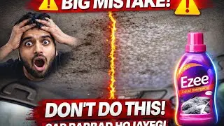 Kya Ezee Se Car Roof Clean Ho Sakti Hai? 😳 White Ertiga Test