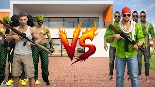 Free fire adam Gang VS Jack Gang Fight 💥🤯 in Indian Theft Auto Simulator 🔥😱 
