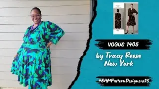 [870]Vogue 1405 Tracy Reese New York|My Final Make For #bhmpatterndesigners25