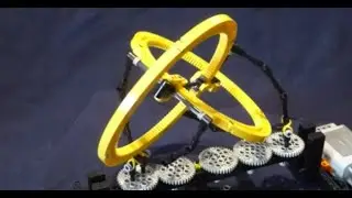 Lego Oloid Kinetic sculpture