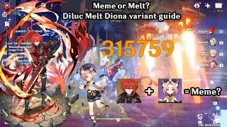 A Guide to Diluc Melt / Melt Dragonstrike Diona Variant | Genshin Impact