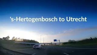Driving From 's-Hertogenbosch to Utrecht - 4k Scenic Drive - The Netherlands
