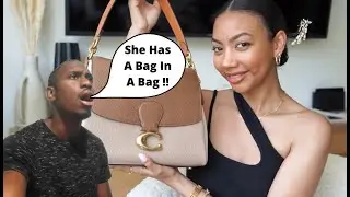 WHAT'S IN MY BAG | Coach May Shoulder Bag (Reaction) | Asia Jackson