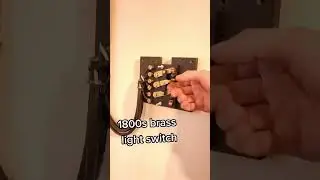 1800's Brass Light Switch