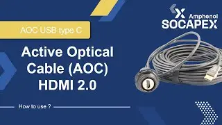 Active Optical Cable HDMI 2.0 extender for harsh environments from Amphenol