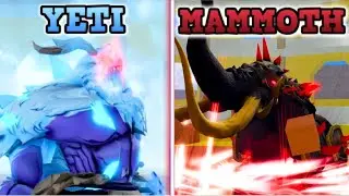 (NO WAY IT COUNTERS YETI) Yeti Vs Mammoth in Blox Fruits