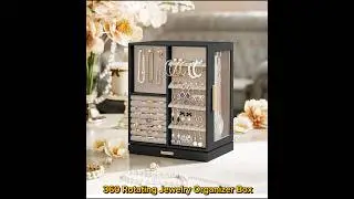 360 Rotating Jewelry Organizer Box, Best Jewelry Storage Case #jewelryorganizer #usa #jewelrybox