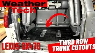 Как подрезать коврик Weathertech Cargo для третьего ряда сидений | Lexus GX470 Prado