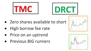 #TMC 🔥  #DRCT 🔥 Watch these two stocks to make some move. nice set up to move fast!