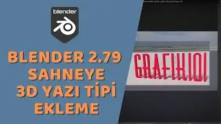 Blender - Sahneye Yazı Tipi Ekleme