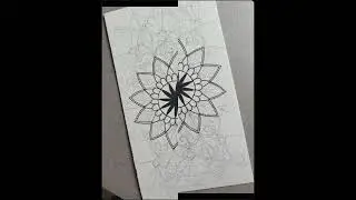 Hand Drawn Bookmark Mandala #Mandala #Bookmark #Artist #HandDrawn #InkDrawing