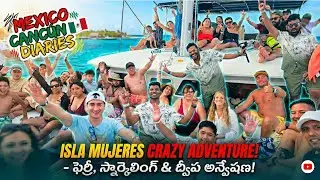 Isla Mujeres Island 😱 | Ferry Boat Ride 🚤 | Snorkeling 🤿 |Island Trip | arunyarra 