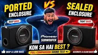 Ported subwoofer enclauser vs sealed subwoofer enclauser sound compression test hydra subwoofer 