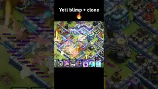 Yeti blimp and clone: the best strategy for TH13 🔥🍾 #clashofclans