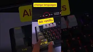 Change Language in PC / laptop. user shotcuts keys. Alt + Shifts #keyboard #pc #typing #msword .