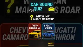 Car Sound Quiz: Chevrolet Camaro SS vs Bugatti Chiron 🔥 #CarQuiz #CarSounds #Supercars