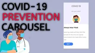 How to make COVID-19 carousel design using HTML and CSS