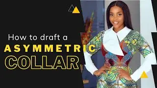 Learn to draft this trendy asymmetrical collar///new collar trend.