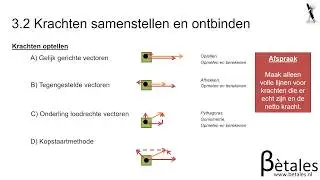 3.2 Kracht en beweging VWO - krachten samenstellen en ontbinden