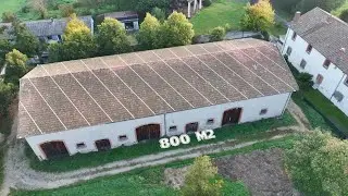 Demoussage et nettoyage de 800m2 de Toiture par Drone