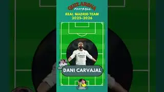 Real Madrid Team 2025&ndash;2026 #football #realmadrid  #quiz