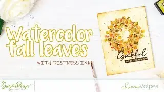 Watercolor Fall Leaves SPD Eucalyptus Wreath Mine