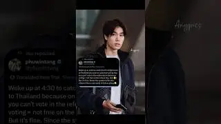 Phuwin flew back to vote 🗳️ True idol, full dedication! 🔥🤟🏻 #phuwintang#phuwintangsakyuen#pondphuwin