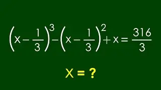 A Nice Algebra Problem | Math Olympiad | Find x = ?