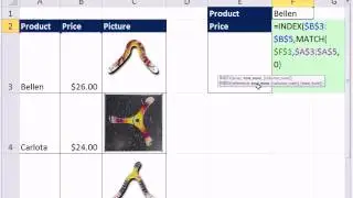 Excel Magic Trick 881: Lookup Picture with INDEX & MATCH functions instead of INDIRECT Function