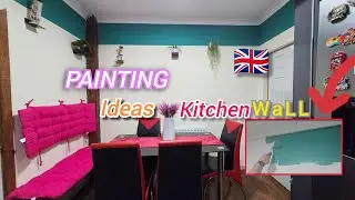 HOW TO PAINT OUR KITCHEN WALL/KITCHEN IDEAS COLOR PAINTING BY HONEYKO