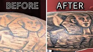 BEFORE & AFTER TATTOO TOUCH UP!