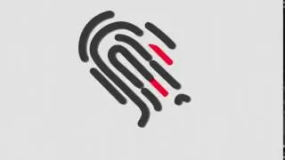 3D fingerprint logo reveal