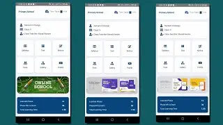 How do I create a UI dashboard for School in Xamarin form?