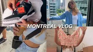 Montreal travel vlog! shopping, clothing haul, cute apartment & more