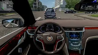Cadillac 70-Inch XTS Royale | City Car Driving [Steering Wheel] - Normal Driving