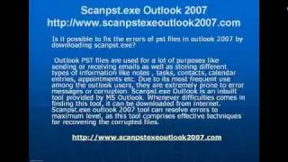 scanpst.exe outlook 2007