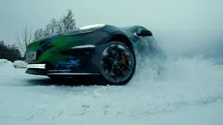 Track mode in the snow.
