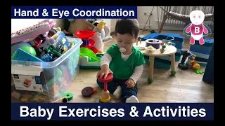Hand & Eye Coordination ★  Building a Tower ★  Baby Exercises & Activities #12-36 months